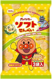 麵包超人 醬油米餅 48g / 3袋