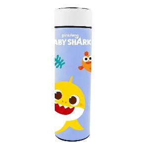 Pinkfong Baby Shark 溫度感應保溫瓶 LED溫度顯示屏 紫色450ml