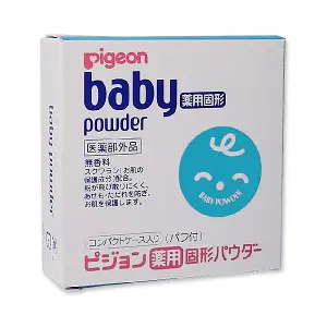  日本 PIGEON 貝親 嬰兒藥用爽身粉餅45g 適合: 初生或以上