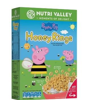 PEPPA PIG 鬆脆穀類早餐 375g - 蜜糖脆圈