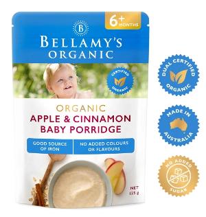 BELLAMY'S Apple & Cinnamon Baby Porridge 蘋果肉桂口味 6M+