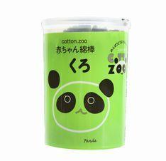 嬰兒用細軸黑色棉棒 160支