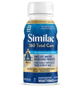 (預訂)Similac 360 Total Care 5HMO 嬰兒配方即飲水奶 237ml
