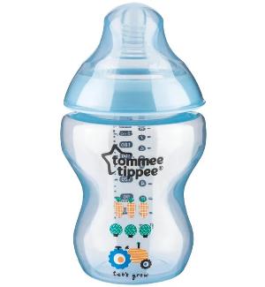 英國 Tommee Tippee CTN 260ml PP印花奶瓶-粉藍