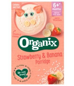英國 ORGANIX - 有機草莓香蕉米糊 120G 6個月以上