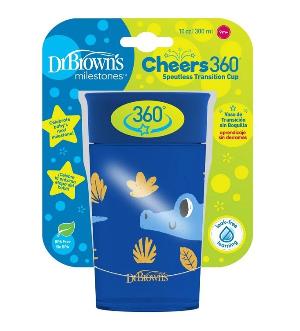 360度連蓋防漏學習杯300ml 9m+